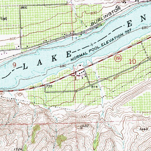 Topographic Map of McLeans Orchard (historical), WA