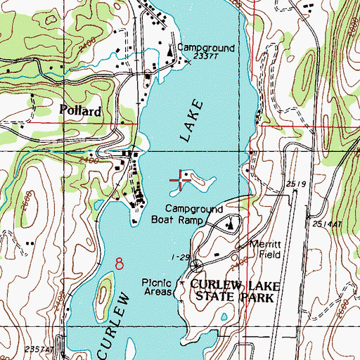 Topographic Map of Wiseman Island, WA