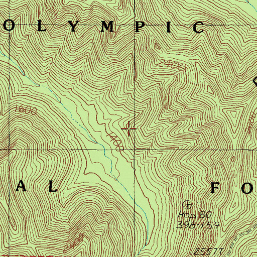 Topographic Map of Quinault Ranger District (historical), WA