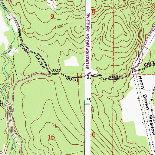 Topographic Map of Cusick Survival Training Site, WA