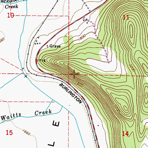 Topographic Map of Inklers Point, WA