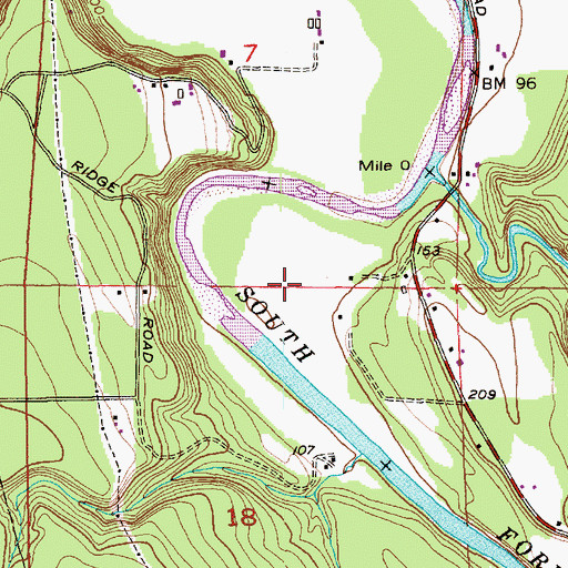 Topographic Map of East Arlington Regional Park, WA