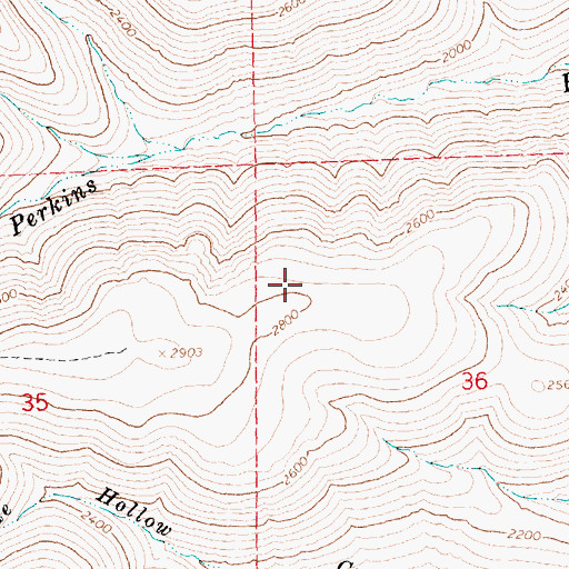 Topographic Map of Quilomene Wildlife Recreation Area, WA