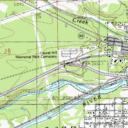 Topographic Map of West Cle Elum Interchange, WA