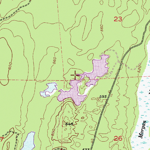 Topographic Map of Hintzville Beaver Ponds, WA