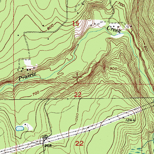 Topographic Map of Spiketon, WA