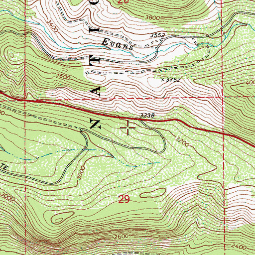 Topographic Map of Grindstone, WA