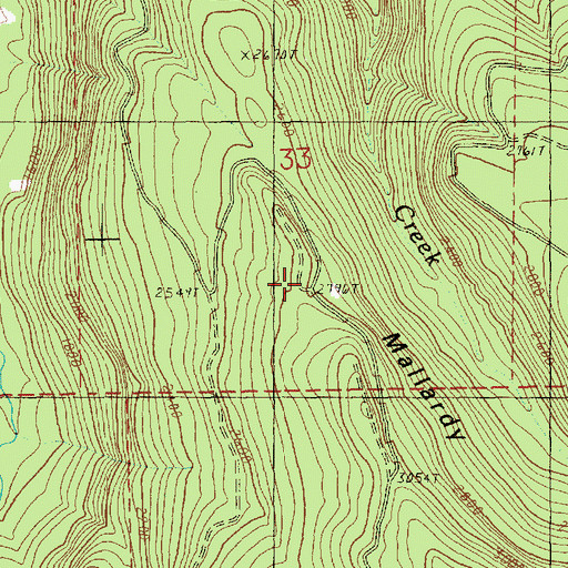 Topographic Map of Bolt Camp, WA