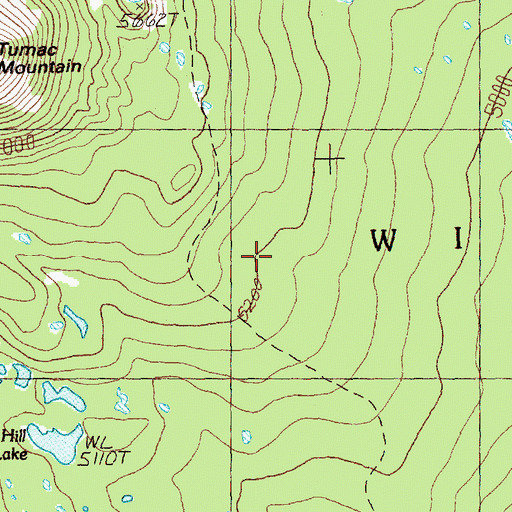 Topographic Map of Summit Lakes, WA