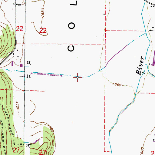Topographic Map of Fool Prairie, WA