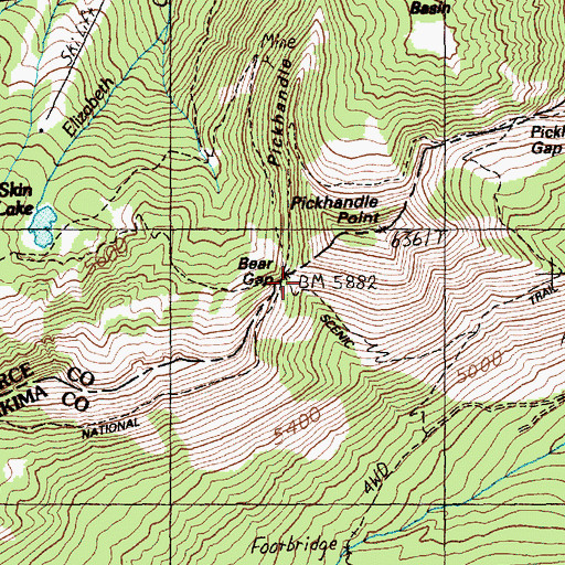 Topographic Map of Fidelity, WA