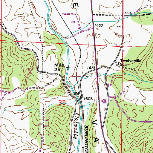 Topographic Map of Sherwood, WA