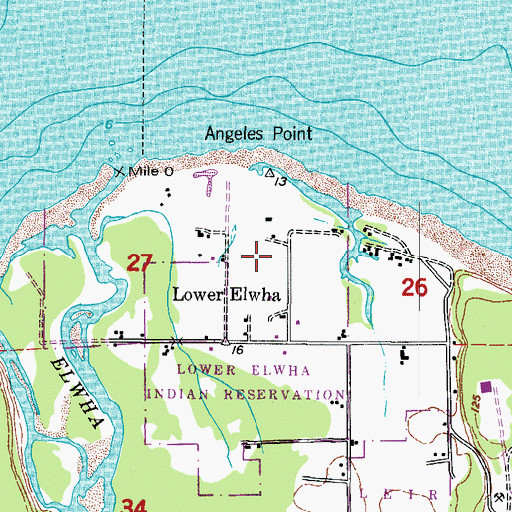 Topographic Map of Hancock Brook, WA