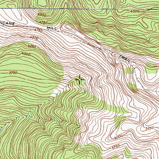 Topographic Map of Hurricane Creek, WA