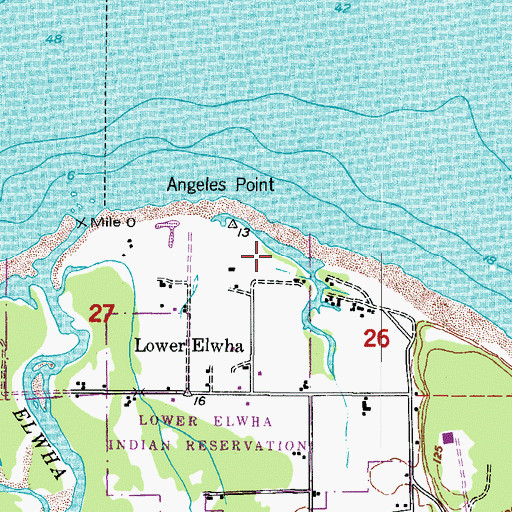 Topographic Map of Beach Lake, WA