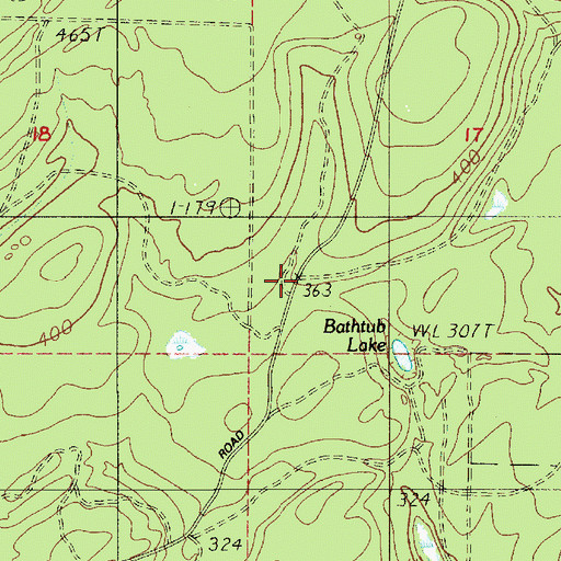 Topographic Map of Amelia, WA