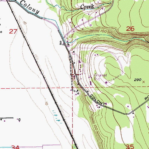Topographic Map of Equality, WA