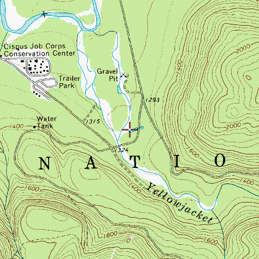 Topographic Map of Tower Rock Beaver Ponds, WA