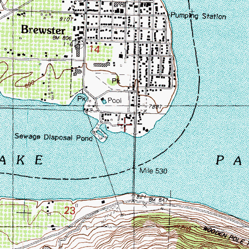 Topographic Map of Virginia City (historical), WA