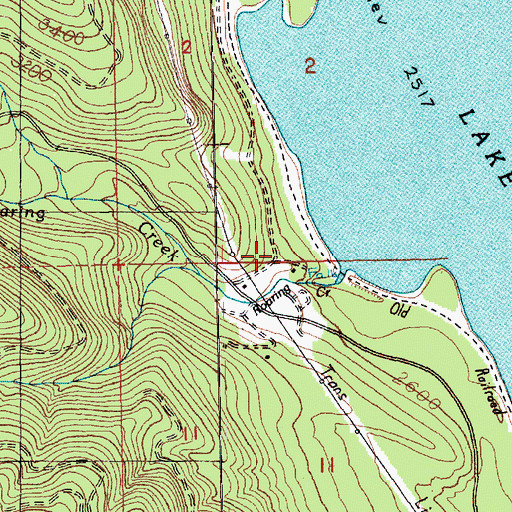 Topographic Map of Keechelus, WA