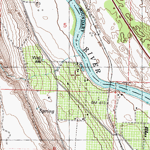 Topographic Map of Ophir, WA