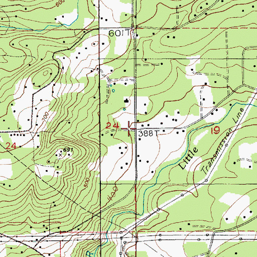 Topographic Map of Sunnyside, WA