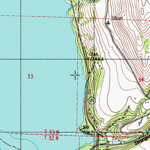 Topographic Map of Edendale (historical), WA