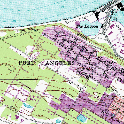 Topographic Map of Hamilton Elementary School, WA