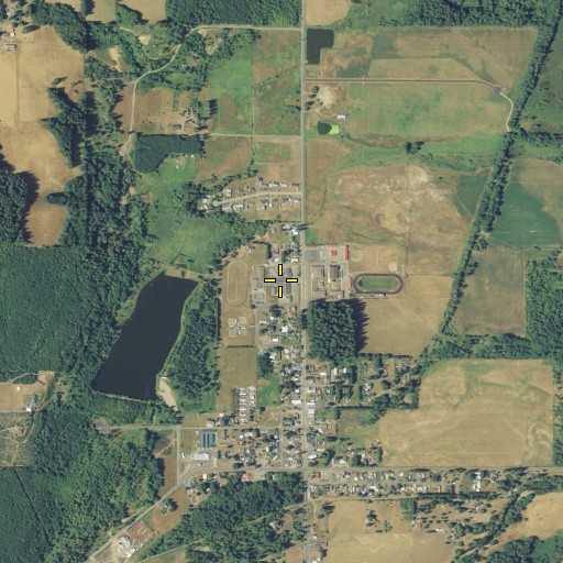 Aerial/Satellite Image of Onalaska High School, WA