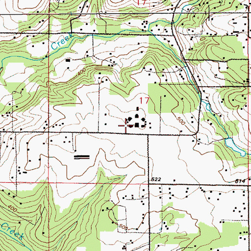 Topographic Map of Hockinson Elementary School, WA