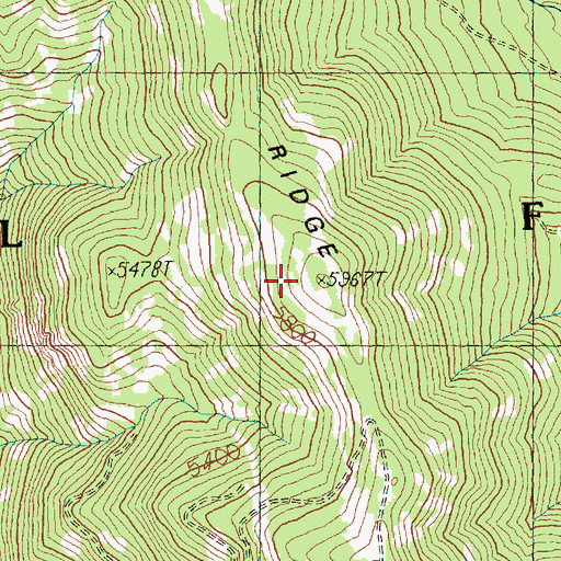 Topographic Map of Sweetgrass Ridge, WA