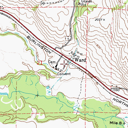 Topographic Map of Goodwin Station, WA