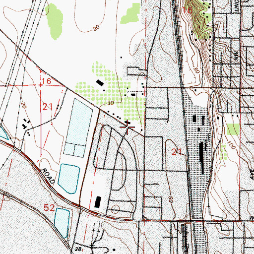 Topographic Map of Fruit Valley Elementary School, WA