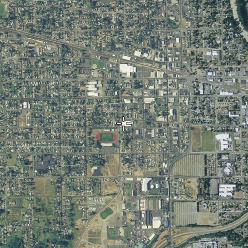 Aerial/Satellite Image of Meeker Elementary School, WA