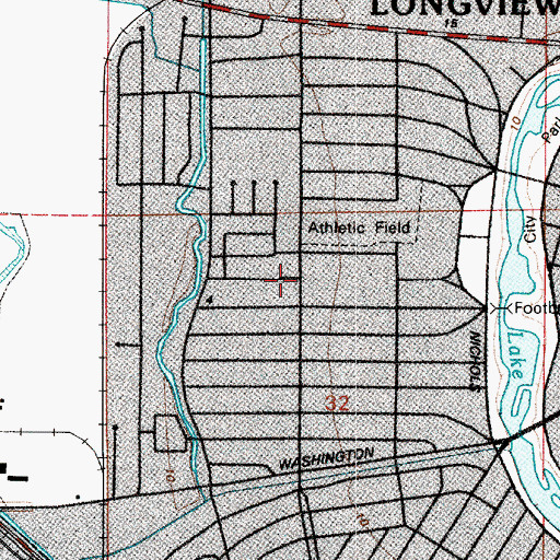 Topographic Map of Olympic Elementary School, WA
