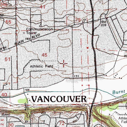 Topographic Map of Peter S Ogden Elementary School, WA