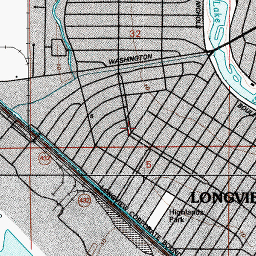 Topographic Map of Saint Helens Elementary School, WA