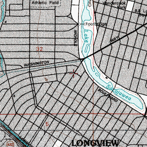 Topographic Map of Saint Rose School, WA