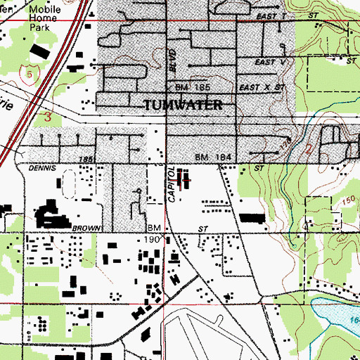 Topographic Map of Peter G Schmidt Elementary School, WA
