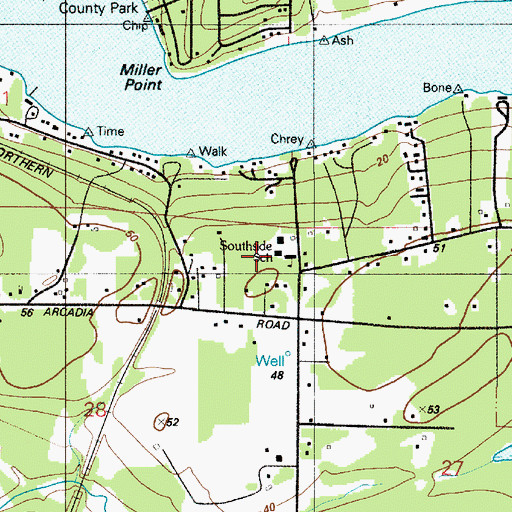 Topographic Map of Southside Elementary School, WA