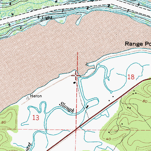 Topographic Map of Stuart Slough, WA