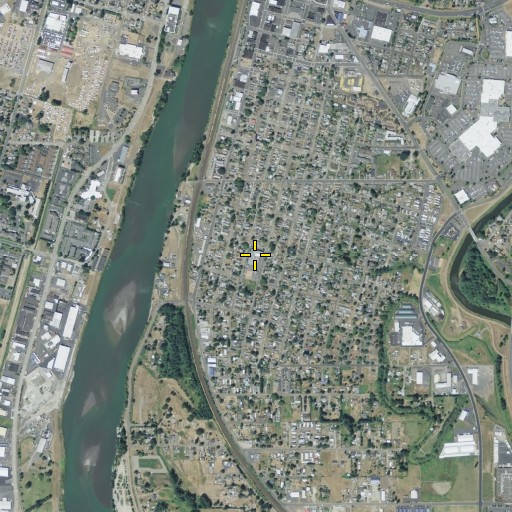 Aerial/Satellite Image of Wallace Elementary School, WA