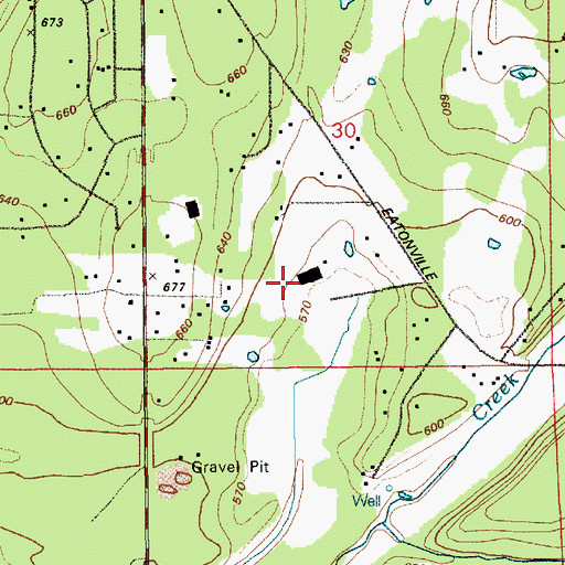 Topographic Map of Weyerhaeuser Elementary School, WA