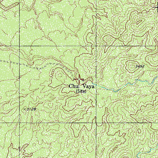 Topographic Map of Chui Vaya Well, AZ