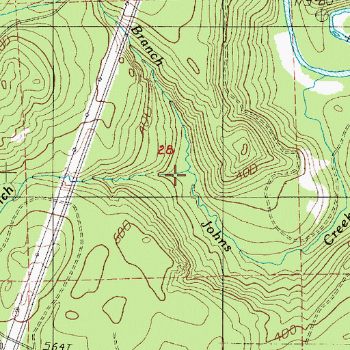 Topographic Map of North Fork John Creek, WA