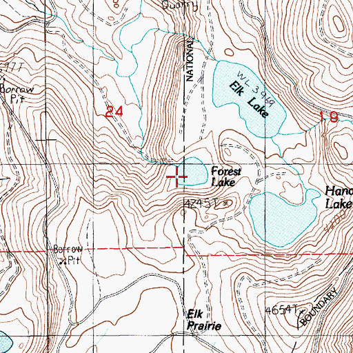 Topographic Map of Forest Lake, WA