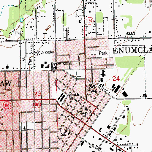 Topographic Map of Enumclaw Junior High School (historical), WA