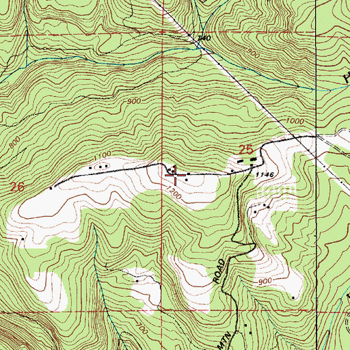 Topographic Map of Battle Mountain, WA