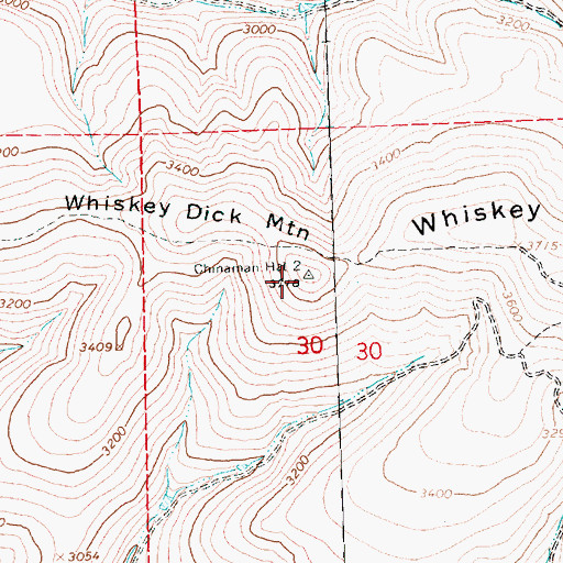 Topographic Map of Chinamans Hat, WA
