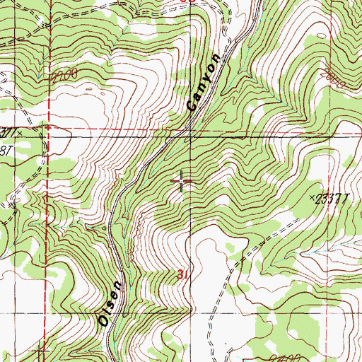 Topographic Map of Hawk Creek Falls, WA